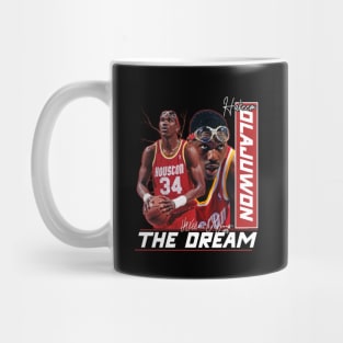 Hakeem Olajuwon The Dream Basketball Legend Signature Vintage Retro 80s 90s Bootleg Rap Style Mug